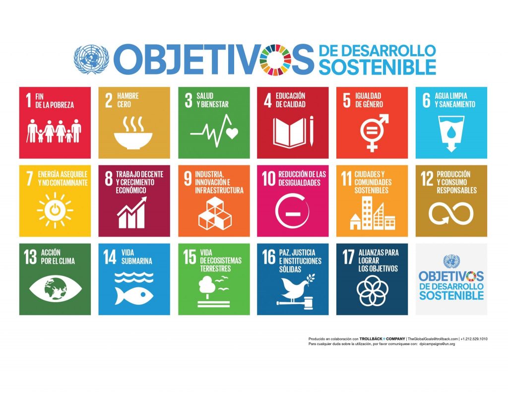 Los 17 Objetivos de Desarrollo Sostenible ONU