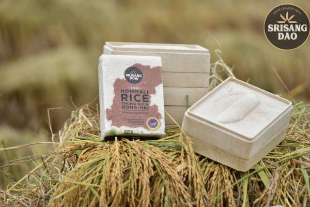 Srisangdao, el packaging hecho con cáscaras de arroz