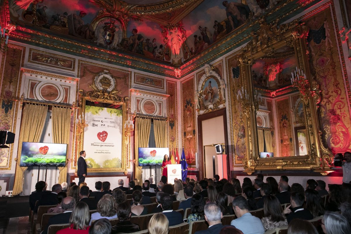 Gala de entrega de Premios Internacionales Marcas que Enamoran 2023 celebrada en el Palacio de Santoña en Madrid