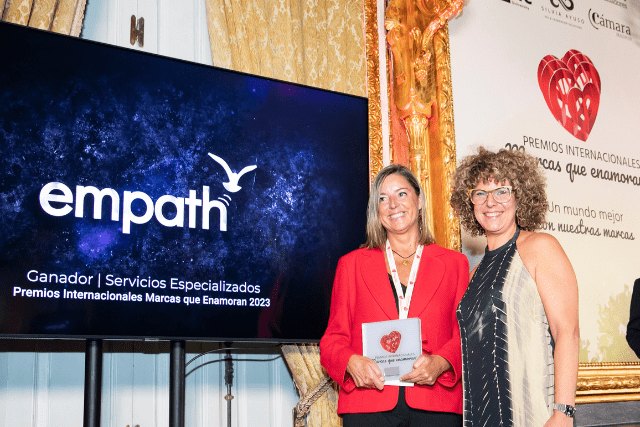 Empath marca ganadora de la categoría Servicios Especializados en la II Edición de Premios Internacionales Marcas que Enamoran 2023.