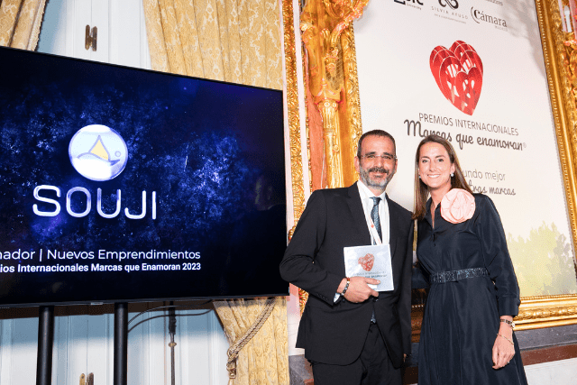 Souji marca ganadora de la categoría Nuevos Emprendimientos en la II Edición de Premios Internacionales Marcas que Enamoran 2023
