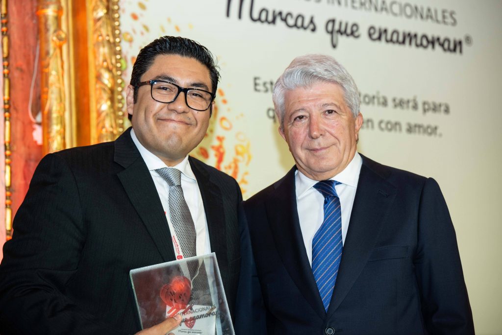 Enrique Cerezo Presidente del Club Atlético de Madrid miembro de honor de Premios Internacionales Marcas que Enamoran 2022